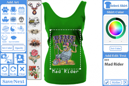 اسکرین شات برنامه T-shirt design maker 1
