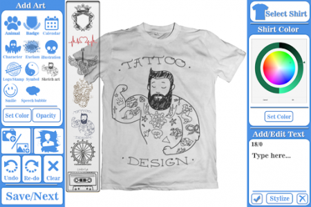 اسکرین شات برنامه T-shirt design maker 5