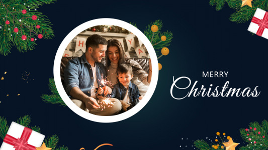 اسکرین شات 1 برنامه Christmas Photo Frame & Quotes