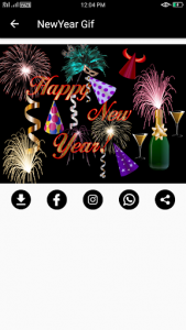 اسکرین شات برنامه New Year Photo Frame, Gif, Images & Quotes 3