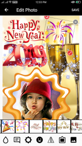اسکرین شات برنامه New Year Photo Frame, Gif, Images & Quotes 4