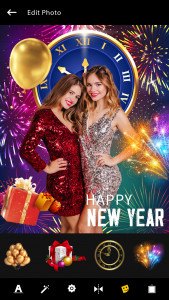 اسکرین شات 6 برنامه New Year Photo Frame & Quotes