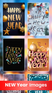 اسکرین شات 4 برنامه New Year Photo Frame & Quotes