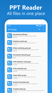 اسکرین شات برنامه PPT Reader: PPTX Slides Viewer 2