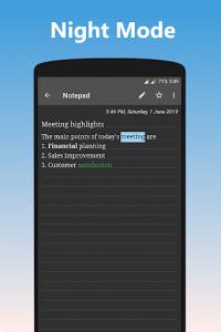 اسکرین شات برنامه Notepad With Lock - Themes, Calendar, Rich Text 3