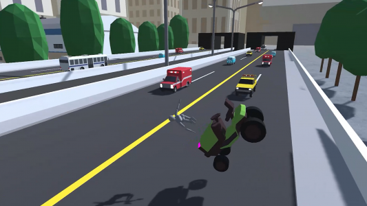 اسکرین شات بازی Ragdoll Traffic 3D 2