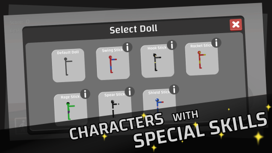 اسکرین شات 1 بازی Ragdoll Hero Dismounting Fly