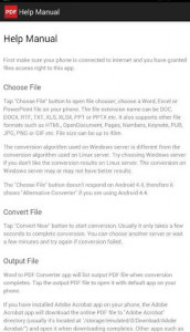اسکرین شات برنامه Converter Word To Free PDF Application 3