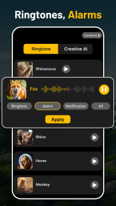 اسکرین شات برنامه Animal Ringtones 3