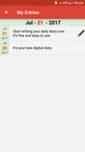 اسکرین شات برنامه Diary 3