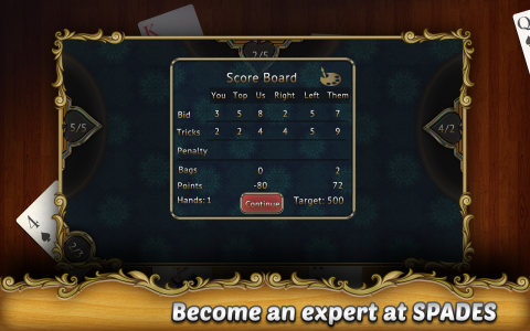 اسکرین شات بازی Spades 5