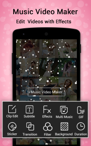 اسکرین شات 1 برنامه Music Video Maker