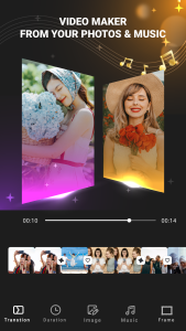 اسکرین شات 1 برنامه Photo video maker with Music