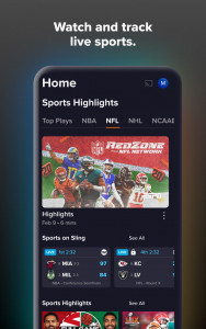 اسکرین شات 4 برنامه Sling: Live TV + Freestream