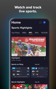 اسکرین شات 3 برنامه Sling: Live TV + Freestream