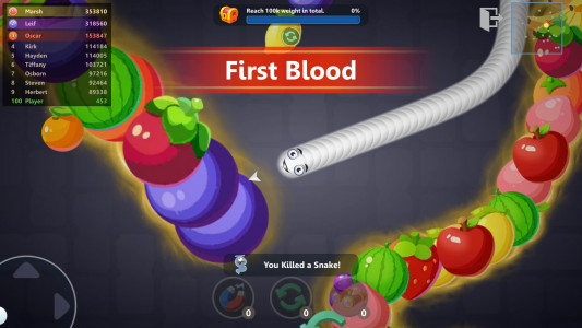 اسکرین شات بازی Snake War: Hungry Worm.io Game 2
