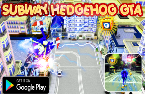 اسکرین شات بازی Subway Hedgehog Adventure City 2