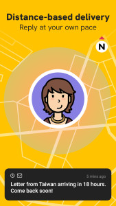 اسکرین شات 4 برنامه Slowly: Make Global Friends