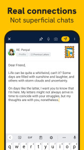 اسکرین شات 2 برنامه Slowly: Make Global Friends