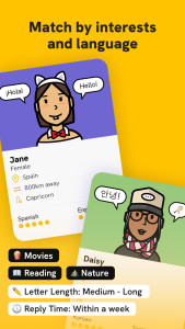 اسکرین شات 3 برنامه Slowly: Make Global Friends