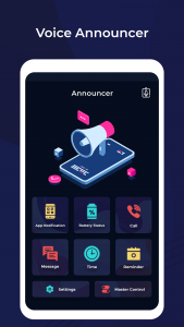 اسکرین شات 1 برنامه Voice Announcer