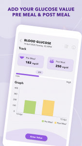 اسکرین شات برنامه Blood Sugar & Blood Pressure Tracker 3