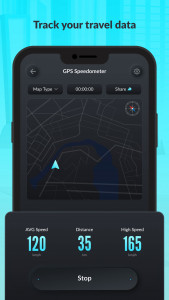اسکرین شات برنامه GPS Speedometer: Speed Tracker 5