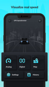 اسکرین شات برنامه GPS Speedometer: Speed Tracker 2