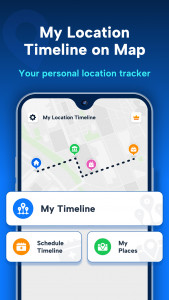 اسکرین شات 1 برنامه My Location Timeline on Map
