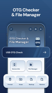 اسکرین شات 1 برنامه OTG Checker & File Manager