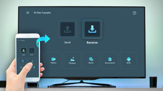 اسکرین شات 1 برنامه TV file transfer & TV Remote