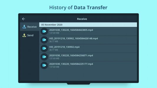 اسکرین شات 3 برنامه TV file transfer