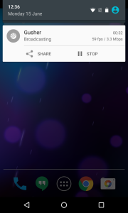 اسکرین شات 4 برنامه Gusher - Screen Broadcaster