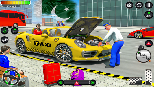 اسکرین شات برنامه Taxi Game: Car Driving School 7