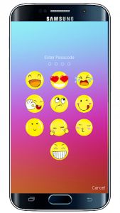 اسکرین شات برنامه Emoji Keypad Lock Screen 1