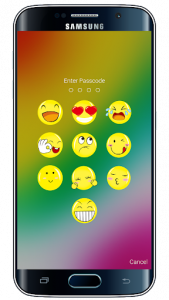 اسکرین شات برنامه Emoji Keypad Lock Screen 5