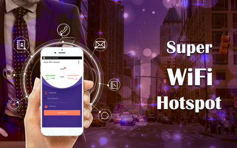 اسکرین شات برنامه Super Wifi Hotspot: Net share 1