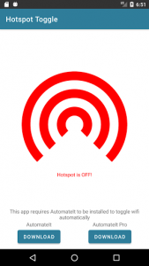 اسکرین شات برنامه Wifi & Hotspot toggle 2