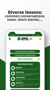 اسکرین شات برنامه KoreanーListening and Speaking 3