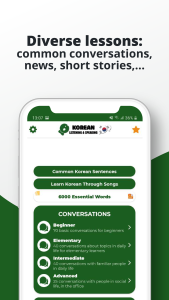 اسکرین شات 3 برنامه KoreanーListening and Speaking