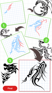 اسکرین شات برنامه How To Draw Dragon - Easy Step 5