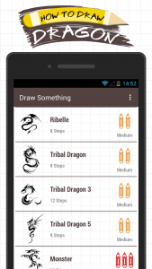 اسکرین شات برنامه How To Draw Dragon - Easy Step 1