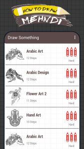 اسکرین شات برنامه How To Draw Mehndi Designs 1