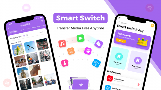 اسکرین شات برنامه Smart Switch: Copy my data 1