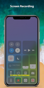 اسکرین شات برنامه Control Center iOS 15, Flashlight, Screen Record 5