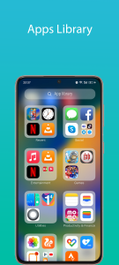 اسکرین شات برنامه iOS 17 Launcher with App Lock 5