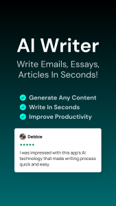 اسکرین شات 1 برنامه AI Writing: AI Essay Writer