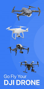 اسکرین شات برنامه Go Fly for D.J.I Drone models 1