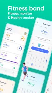 اسکرین شات 1 برنامه Fitness Band - Fitness Tracker