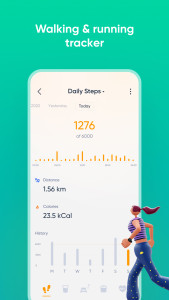 اسکرین شات 2 برنامه Fitness Band - Fitness Tracker